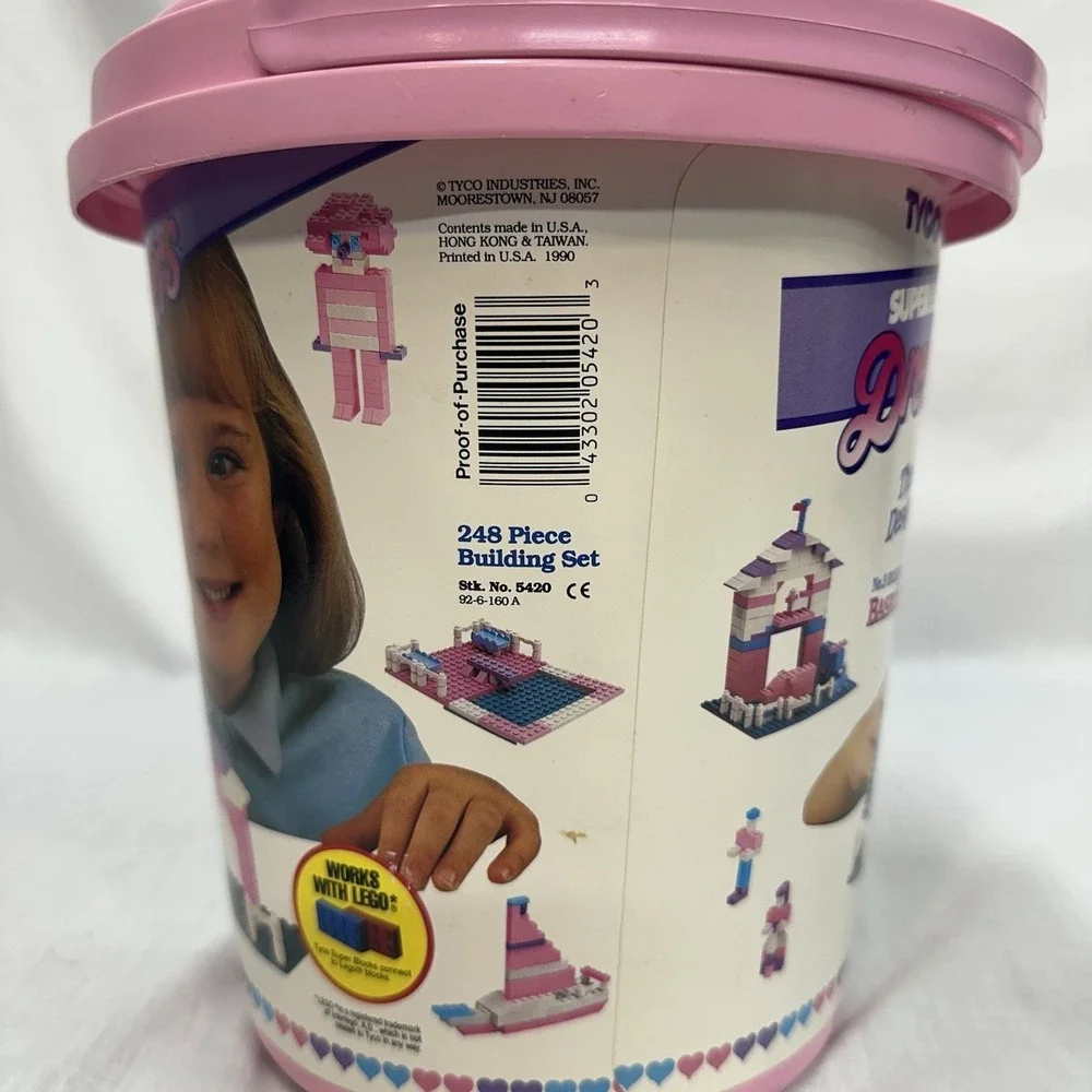 1990 Tyco Super Blocks Dream Builders INCOMPLETE Set 5420 Girls Compatible w Leg